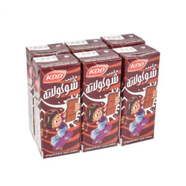 كي دي دي حليب بنكهة الشوكولاتة 6*180 مل