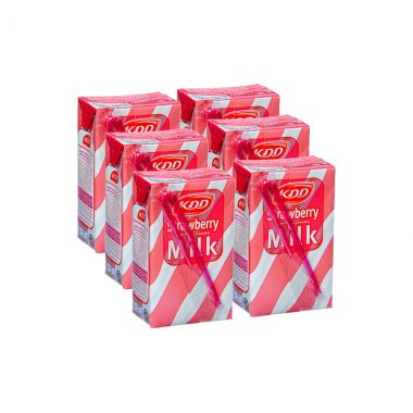Kdd Strawberry Milk 6x250ml