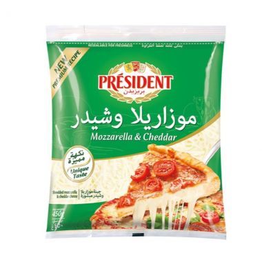 بريزيدانت جبنة موزاريلا و شدر مبروشة 450 غم