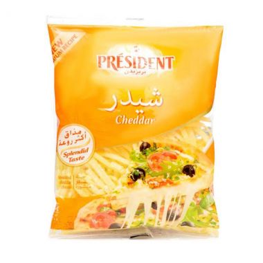 بريزيدانت جبنة شدر مبروشة 450 غم