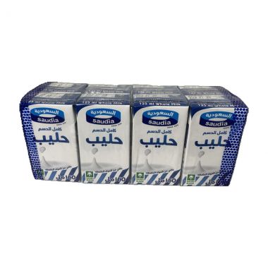 Saudia Milk Full 8x125ml