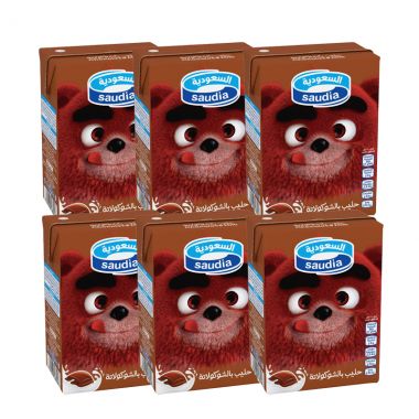 Saudia Choco Milk 6x200ml 1fre