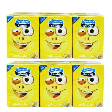Saudia Banana Milk 6x200ml