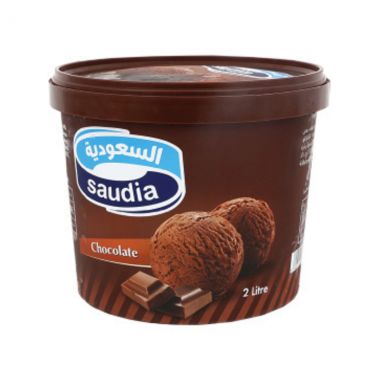 ايسكريم السعودية شوكولاتة  2 لتر
