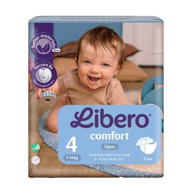 Libero Diapers Comfort Size 4x37ct
