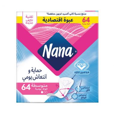نانا فوط صحية يومية عادية 4*64 قطعة