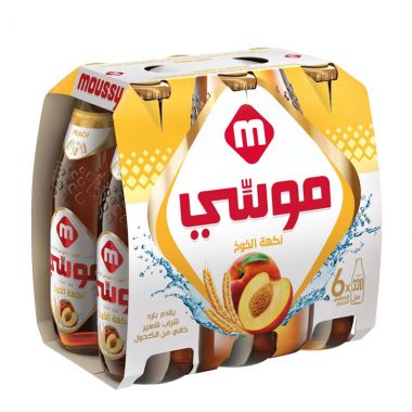 موسي شراب الشعير بنكهة الخوخ 6*330 مل