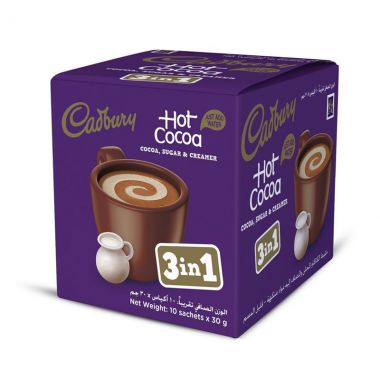 Cadbury Hot Cocoa 3in1 10x30gr