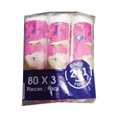 J.cotton Make-up Pads 3x80pc. 
