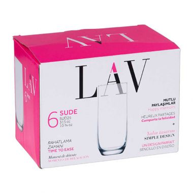 Lav Glass Set 6pc.