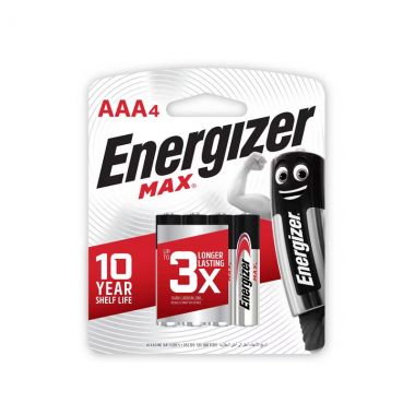 Energizer Max Aaa E92 4pc.
