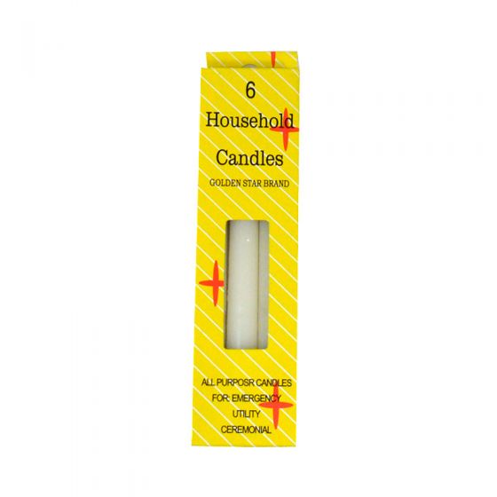 House Hold Candles 6pc.