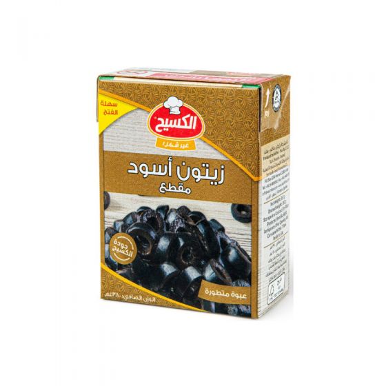 الكسيح زيتون اسود شرائح 380 غم