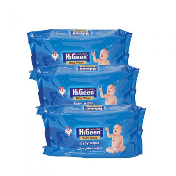 Higeen Baby Wipes 3x72 Ct