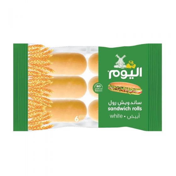 Alyoum Sandwich Roll White 6pc
