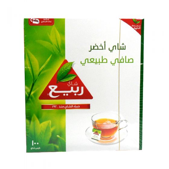 الربيع شاي اخضر 100 كيس